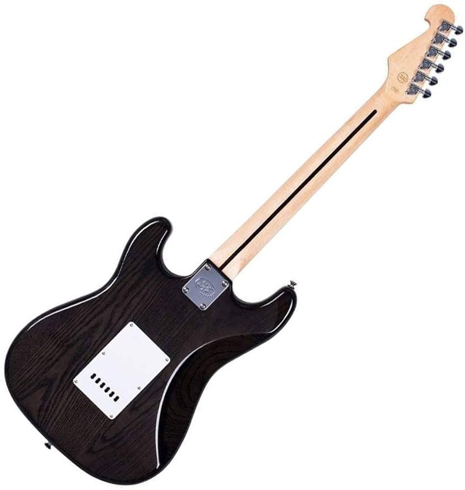 SX Stratocaster Elektro Gitar (Trans Black)