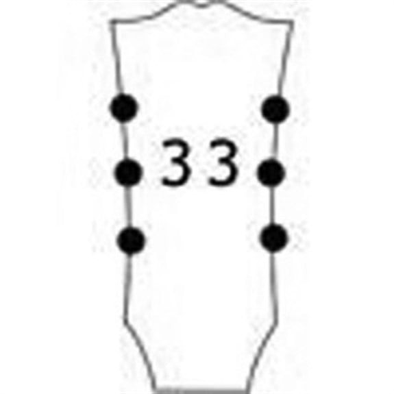 Gotoh SG381MGT CR Magnum Lock Trad. Kilitli Gitar Burgu Seti (3-3 Dizilim)