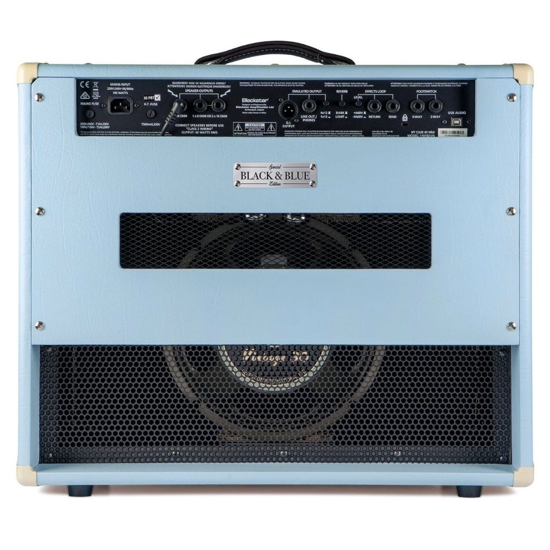 Blackstar HT Club 40 Mark II 12 Inch 40-Wtt Tube Combo Amp (Black & Blue Edition)