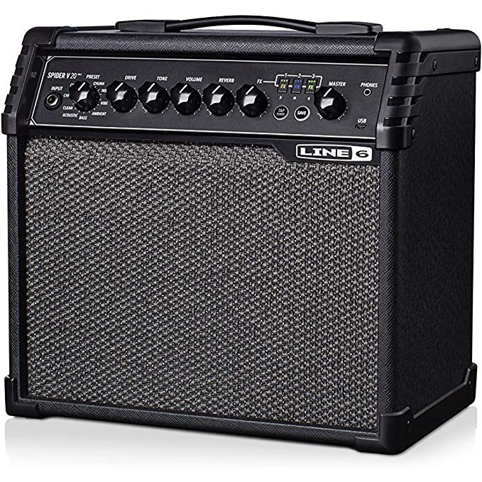 Line 6 Spider V 20 MKII 1x8" 20-watt Modeling Combo Amfi (Siyah)