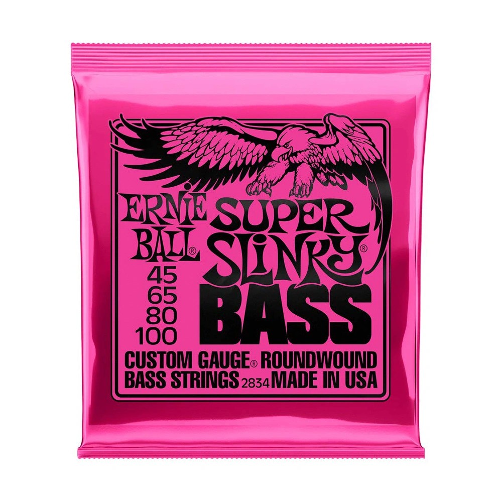 Ernie Ball P02834 Super Slinky Nickel 45-100 (4 Telli) Bas Gitar Teli