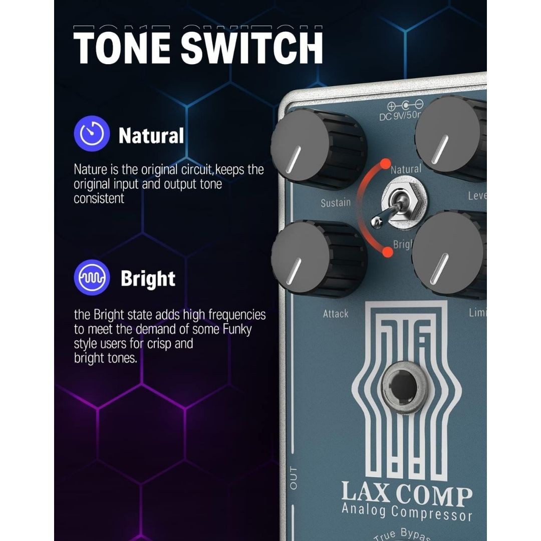 Donner LAX COMP True Analog Compressor Pedalı