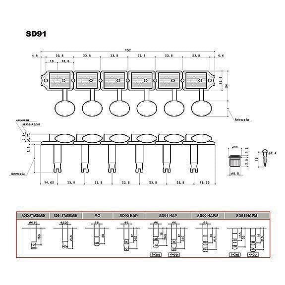 Gotoh SD91MGTCR Magnum Lock Trad. Kilitli Gitar Burgu Seti (6 Dizilim)