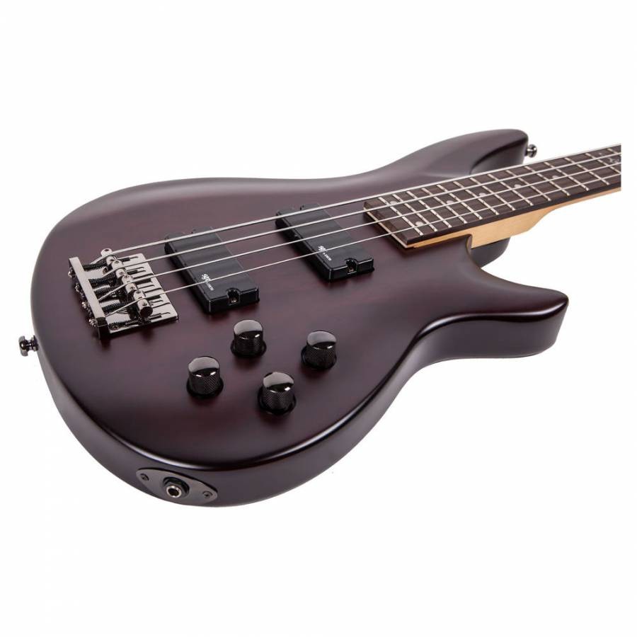 Schecter C-4 SGR Bas Gitar (Satin Walnut)