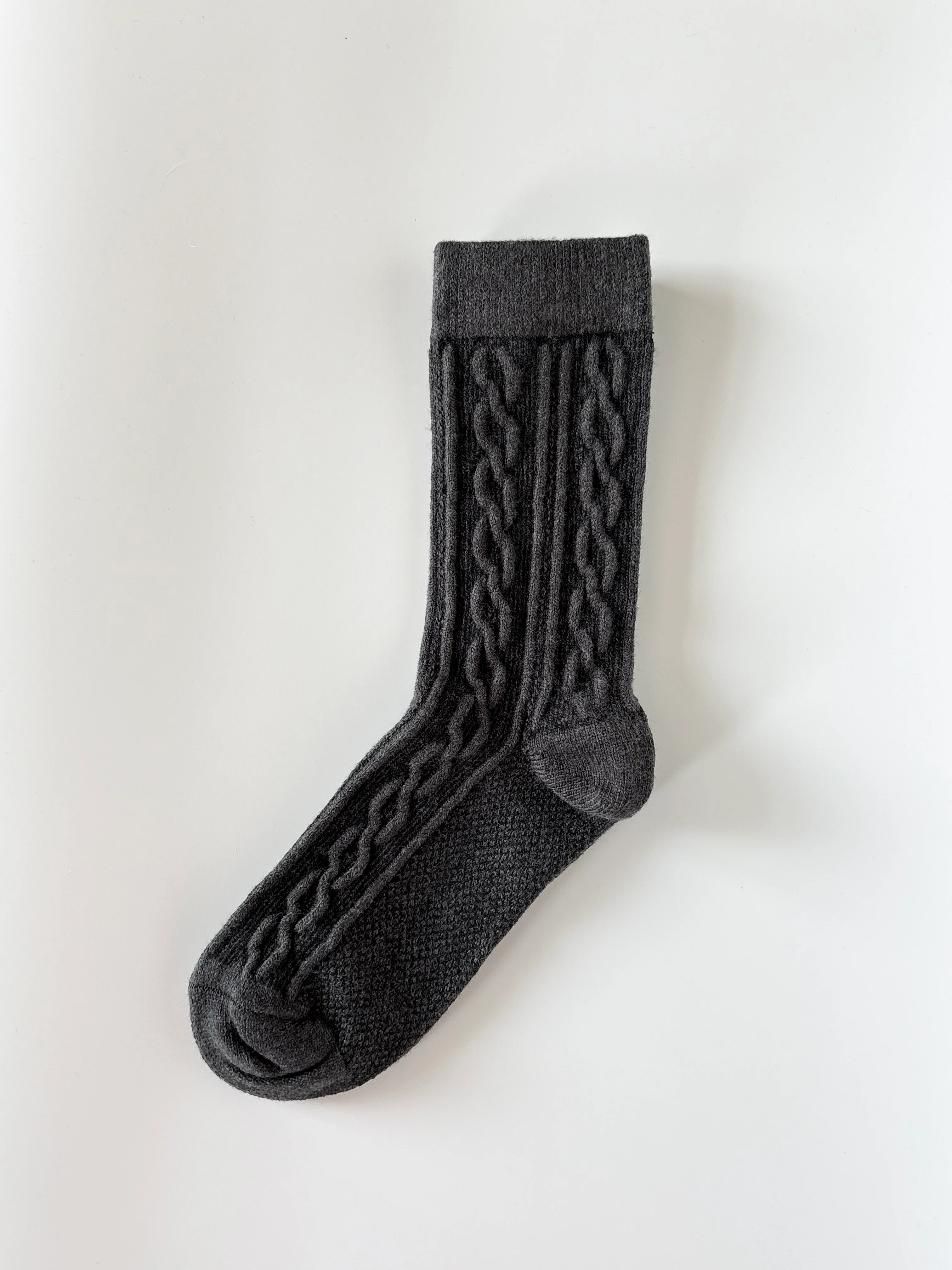 Puffy Yünlü Çorap - Antrasit