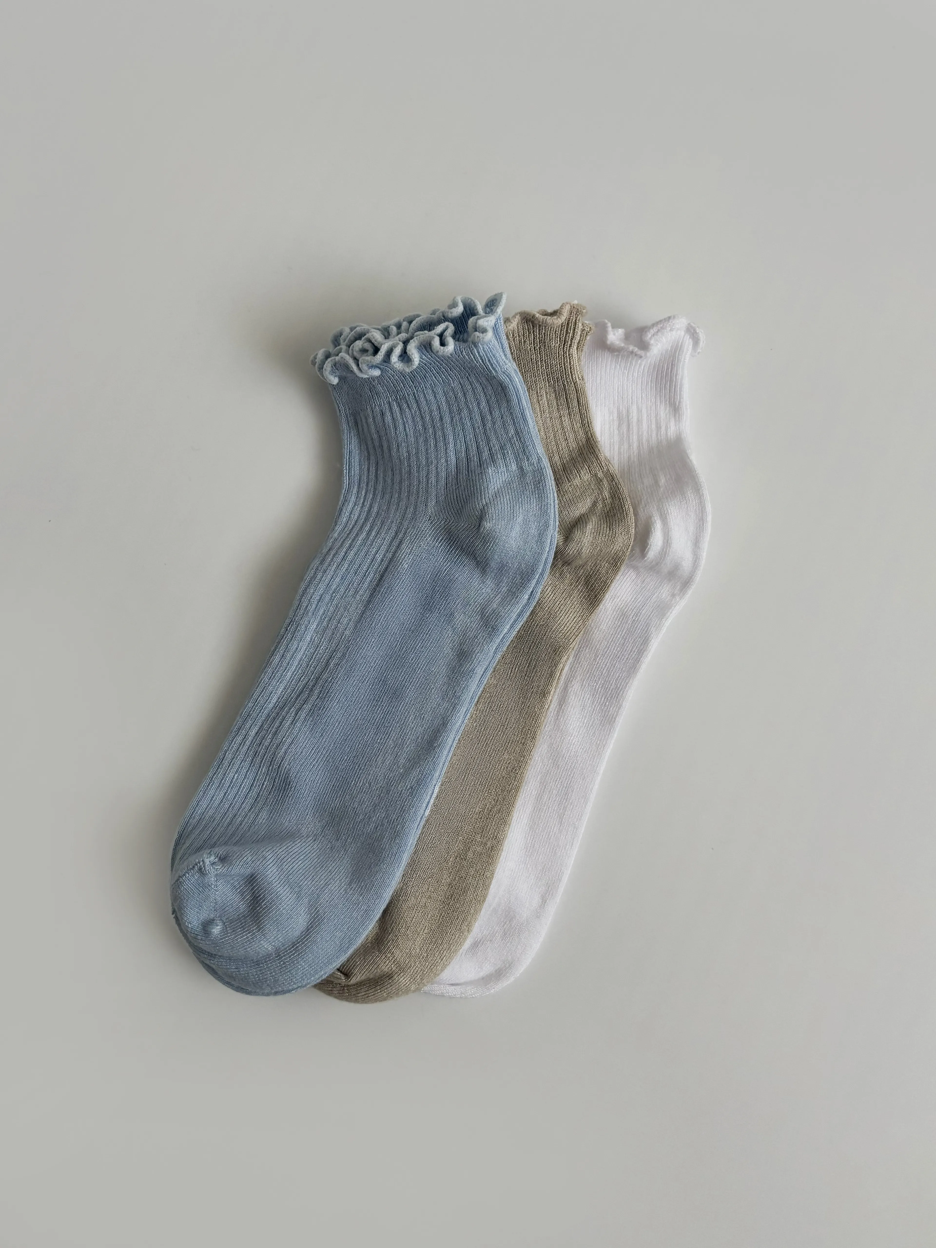 3'lü Ruffly Çorap Seti - Ice Cream