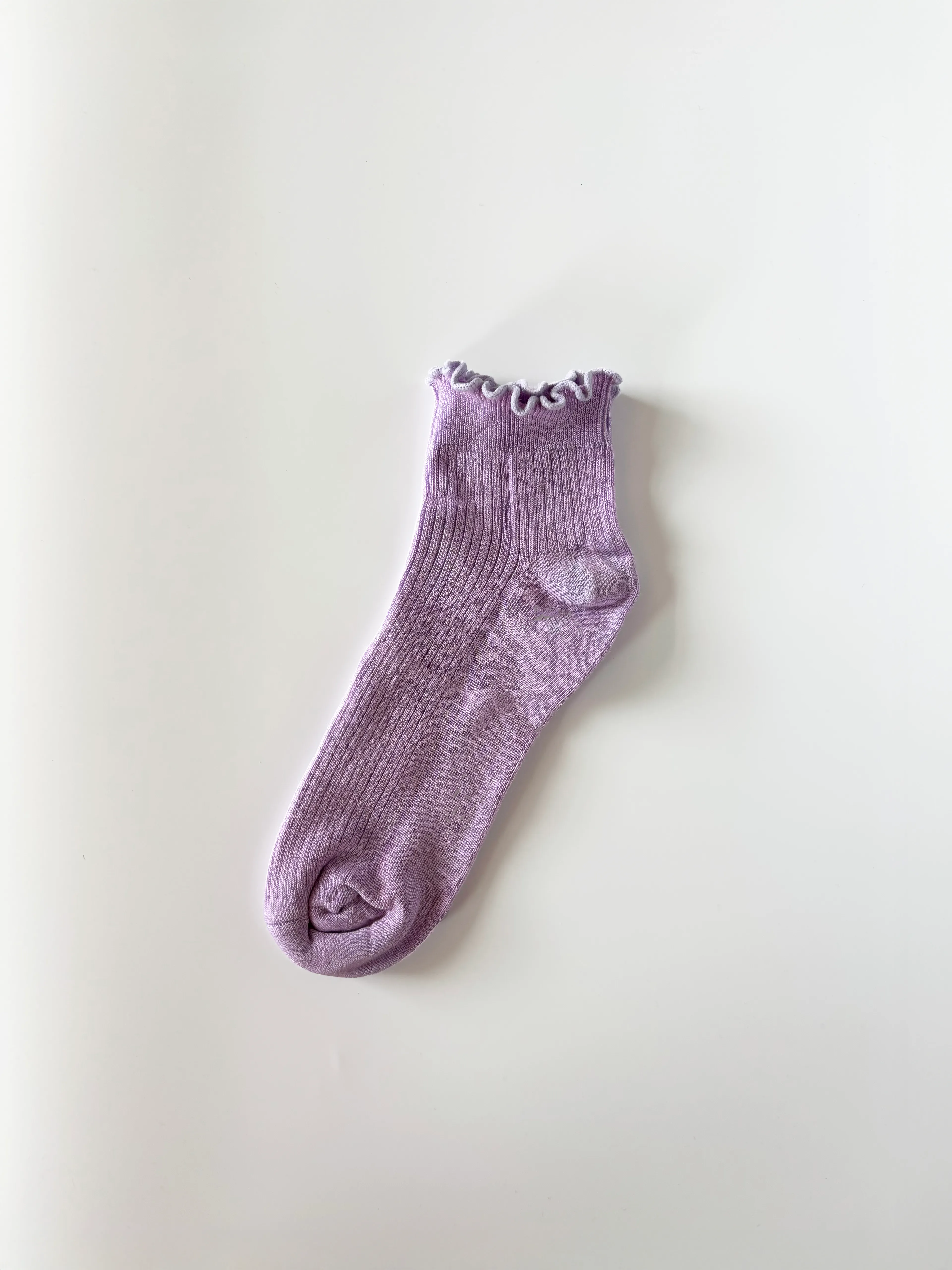 Ruffly Bambu Çorap - Lila