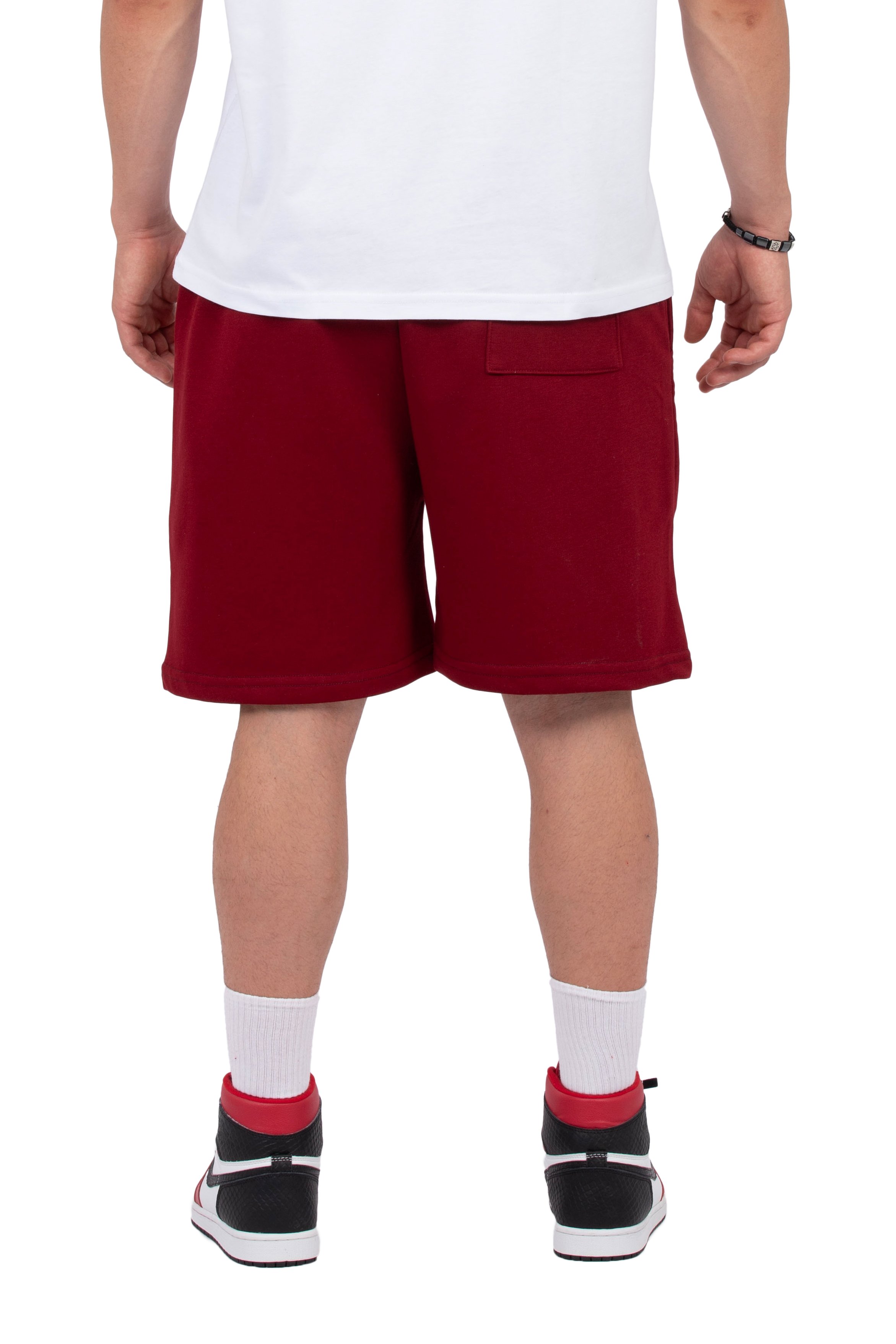 COPPER Premium Nakış Detaylı Oversize Şort - Bordo
