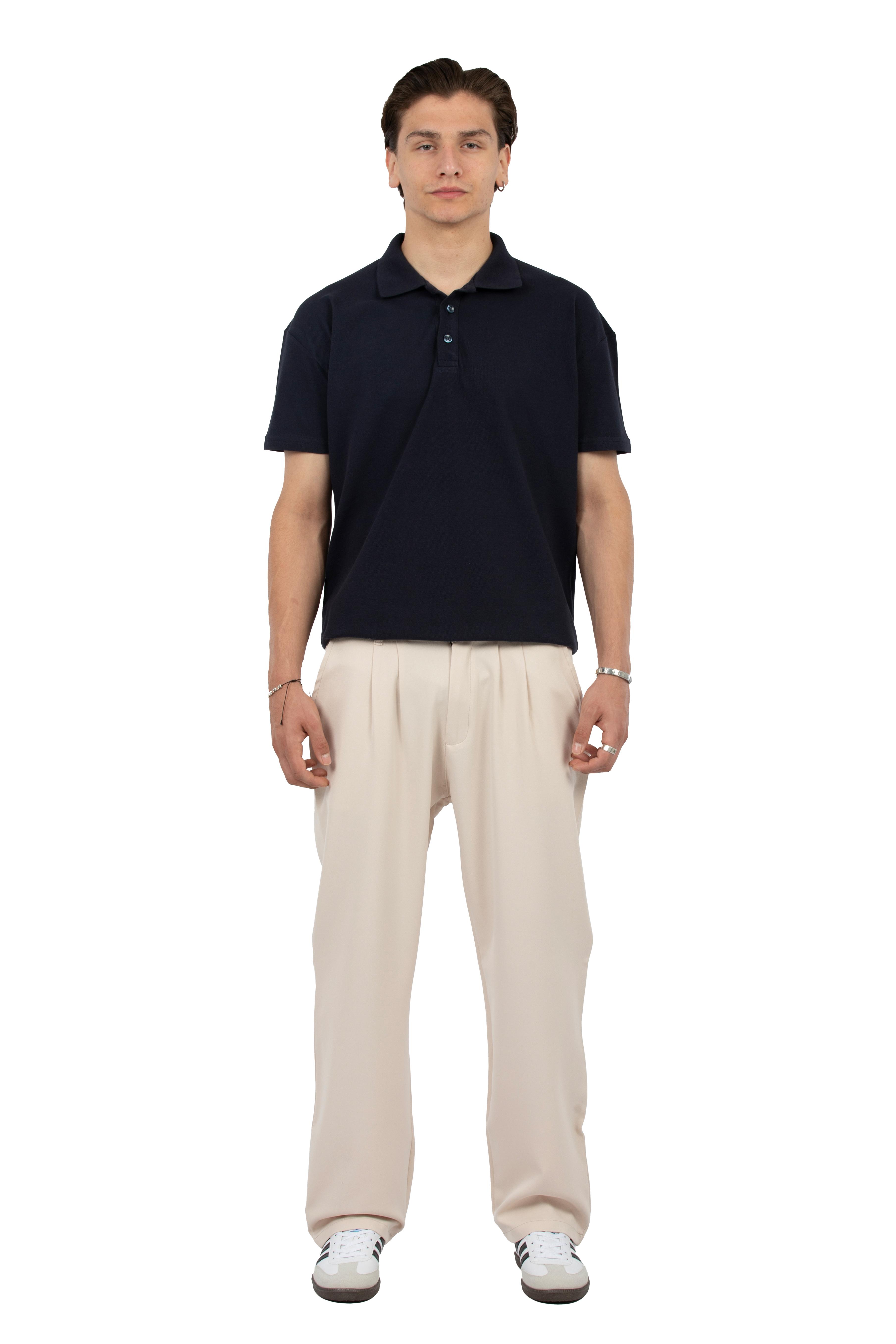 Regular Fit Basic Polo Yaka Tişört - Lacivert