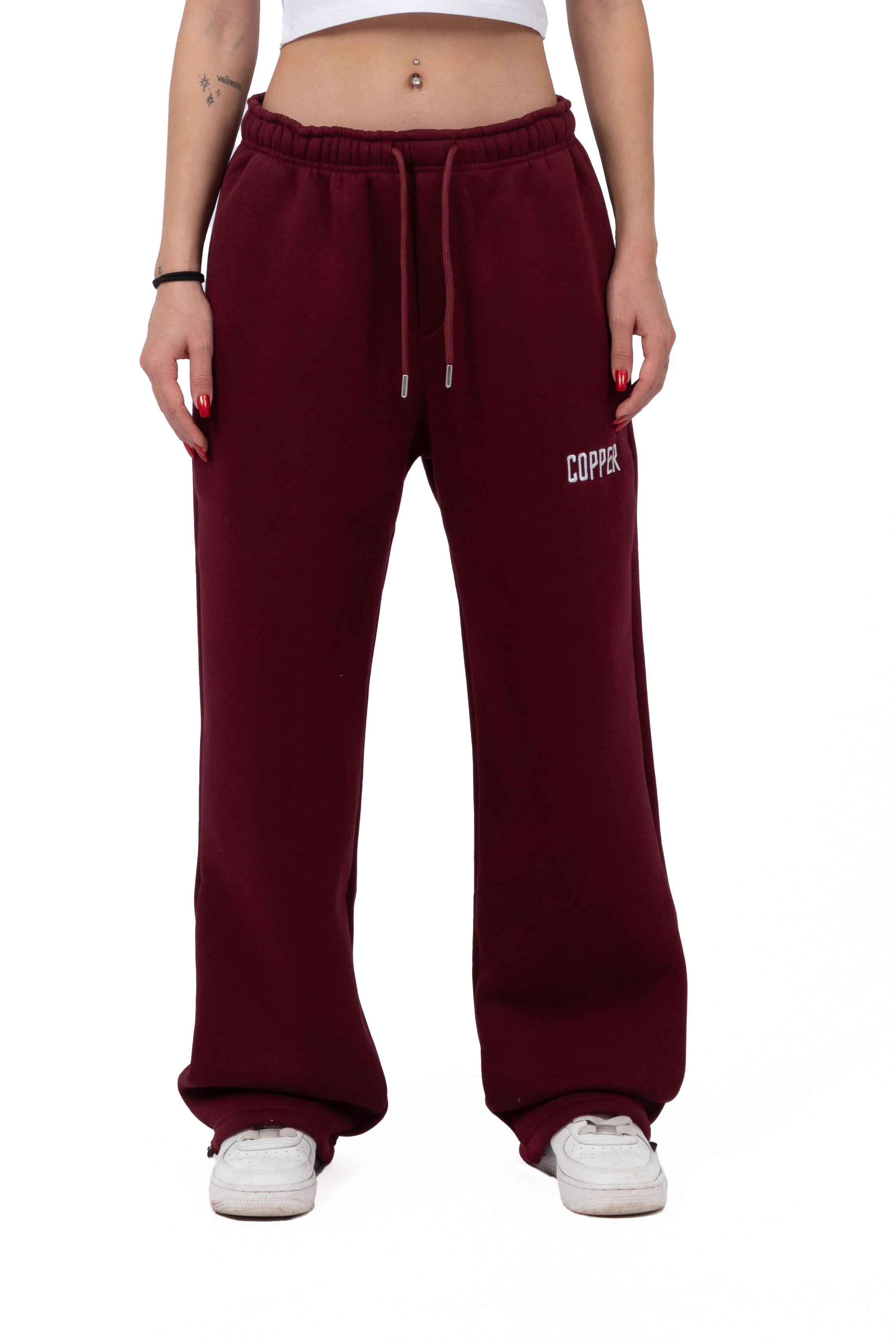 Kışlık Copper Premium Ayarlanabilir Paça Eşofman Altı - Vişne Çürüğü