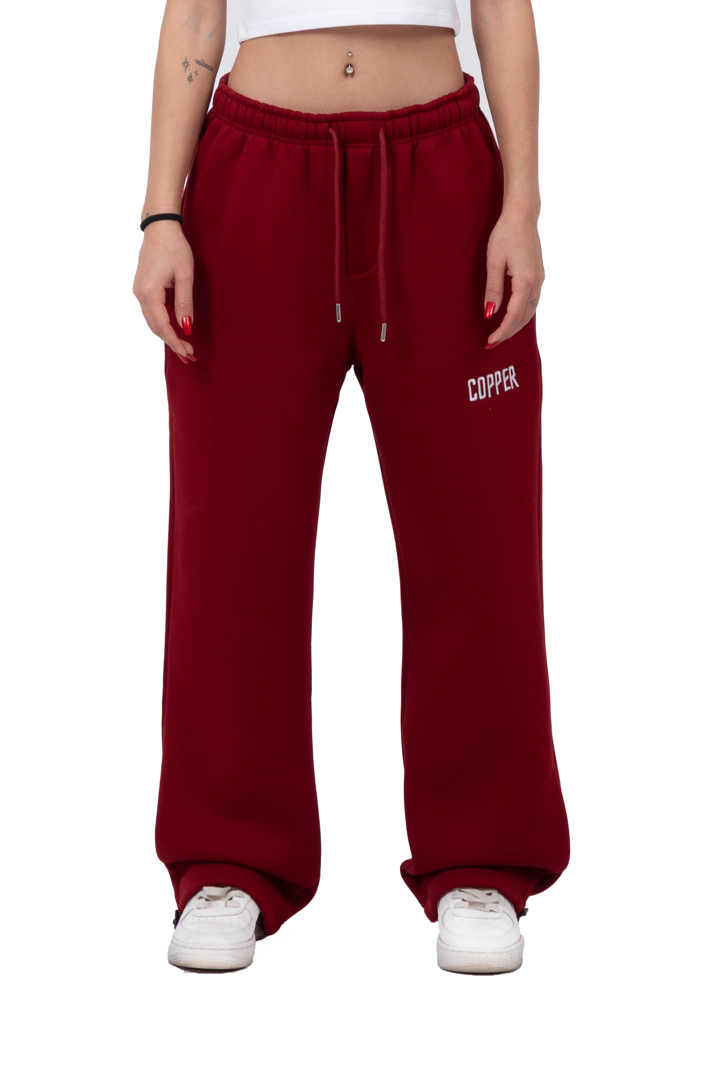 Kışlık Copper Premium Ayarlanabilir Paça Eşofman Altı - Bordo