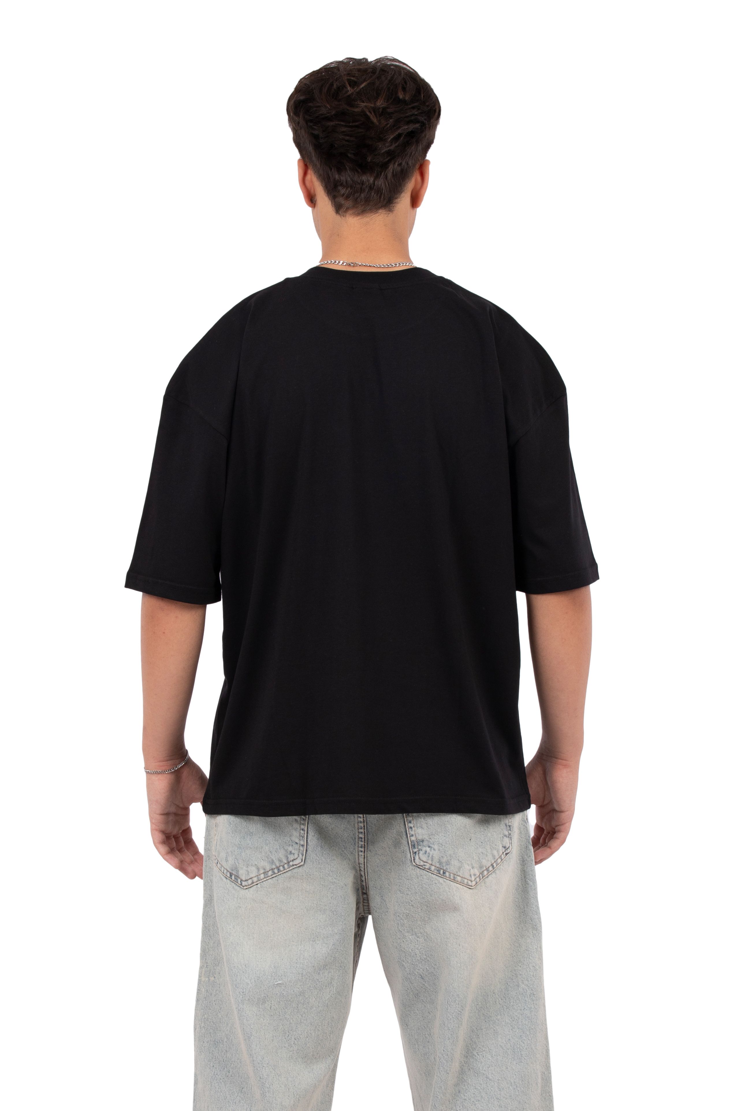 Human Drama Baskı Detay Oversize Tişört
