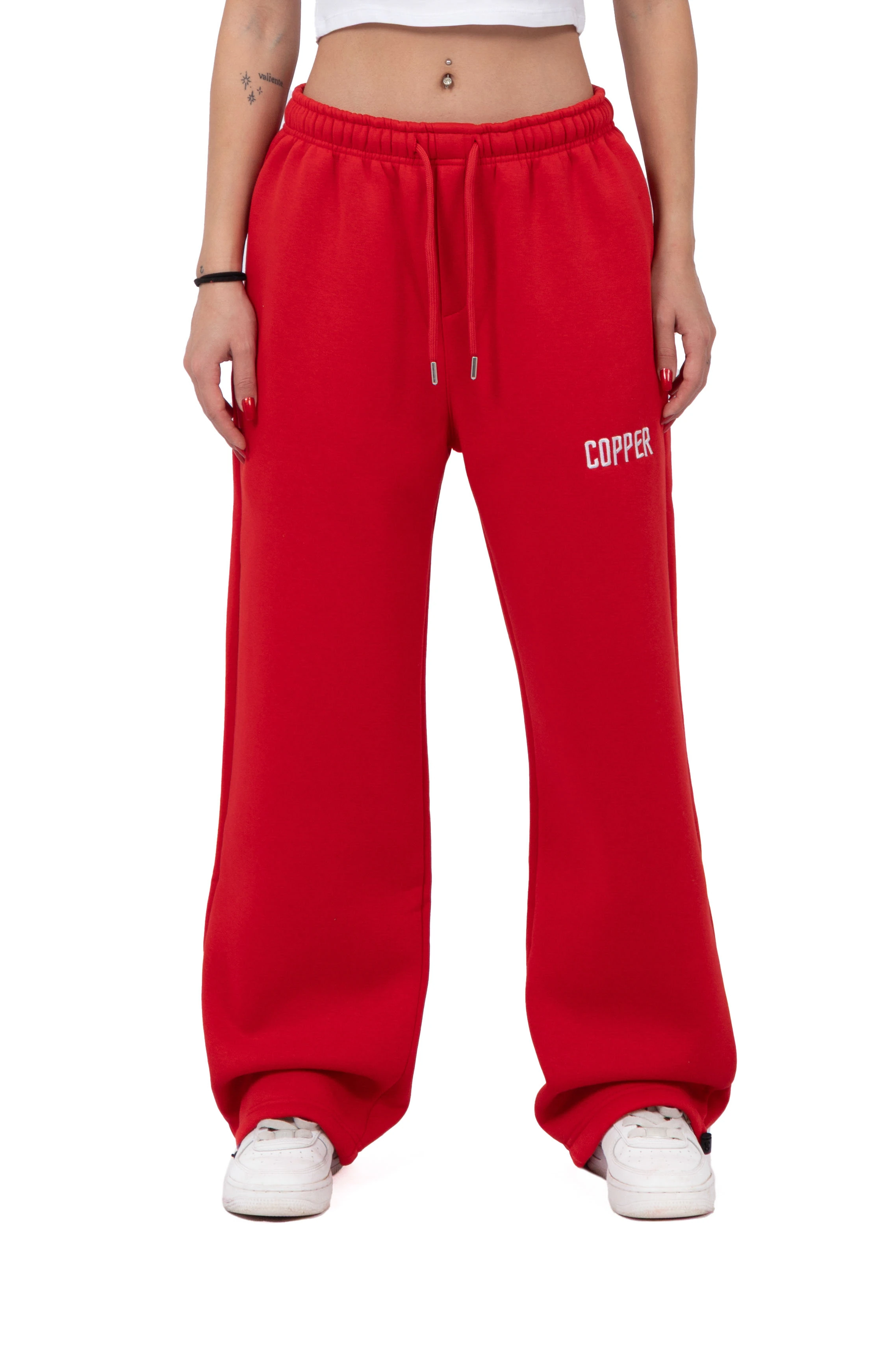 Kışlık Copper Premium Ayarlanabilir Paça Eşofman Altı - Kırmızı