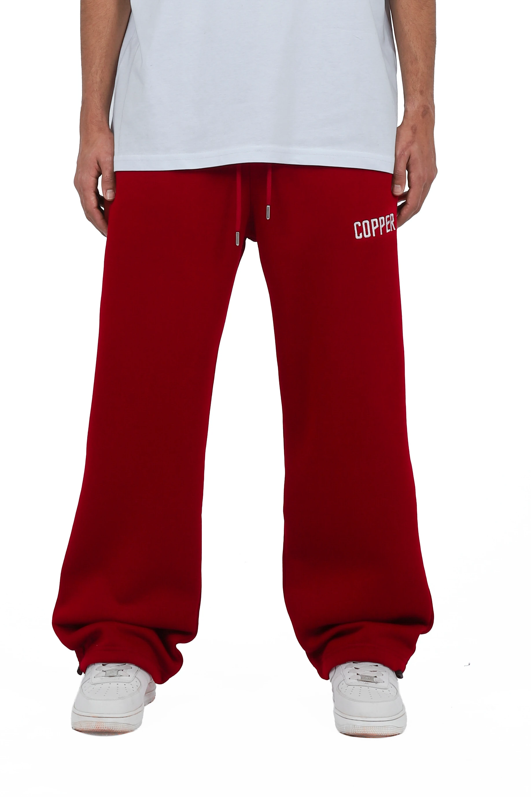 Kışlık Copper Premium Ayarlanabilir Paça Eşofman Altı - Bordo