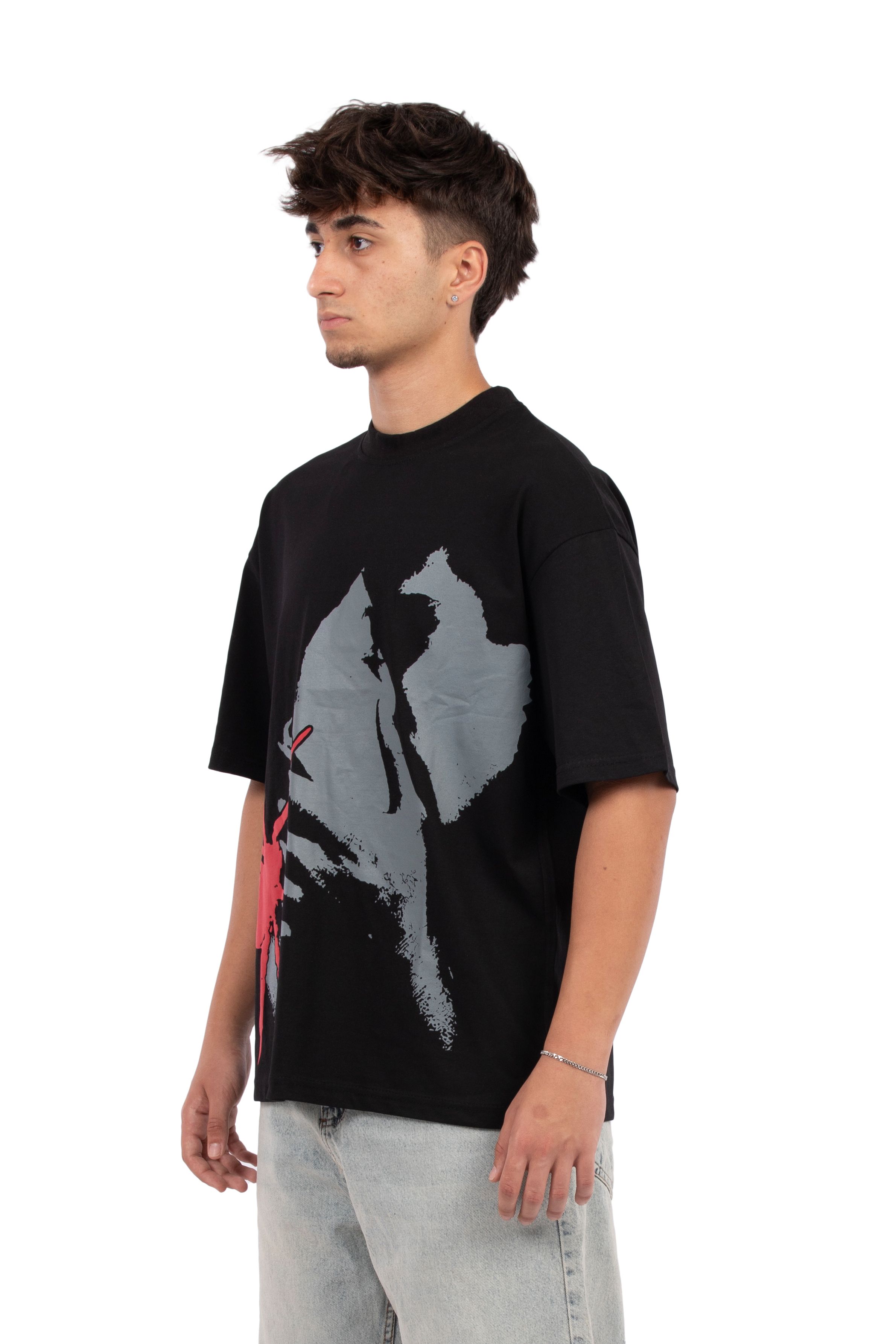 Revial Baskı Detay Oversize Tişört