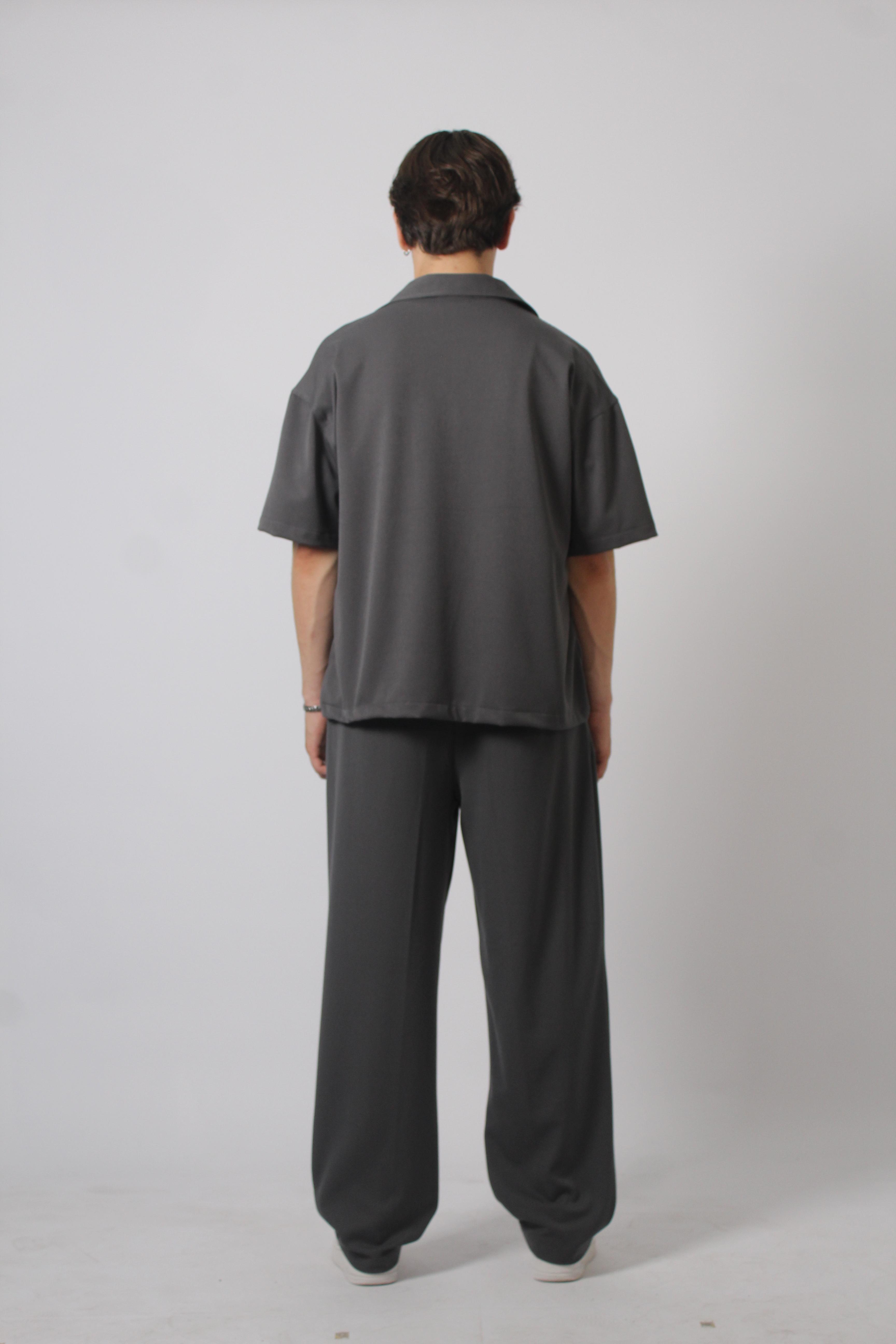 Basic Premium Oversize Gömlek - Antrasit