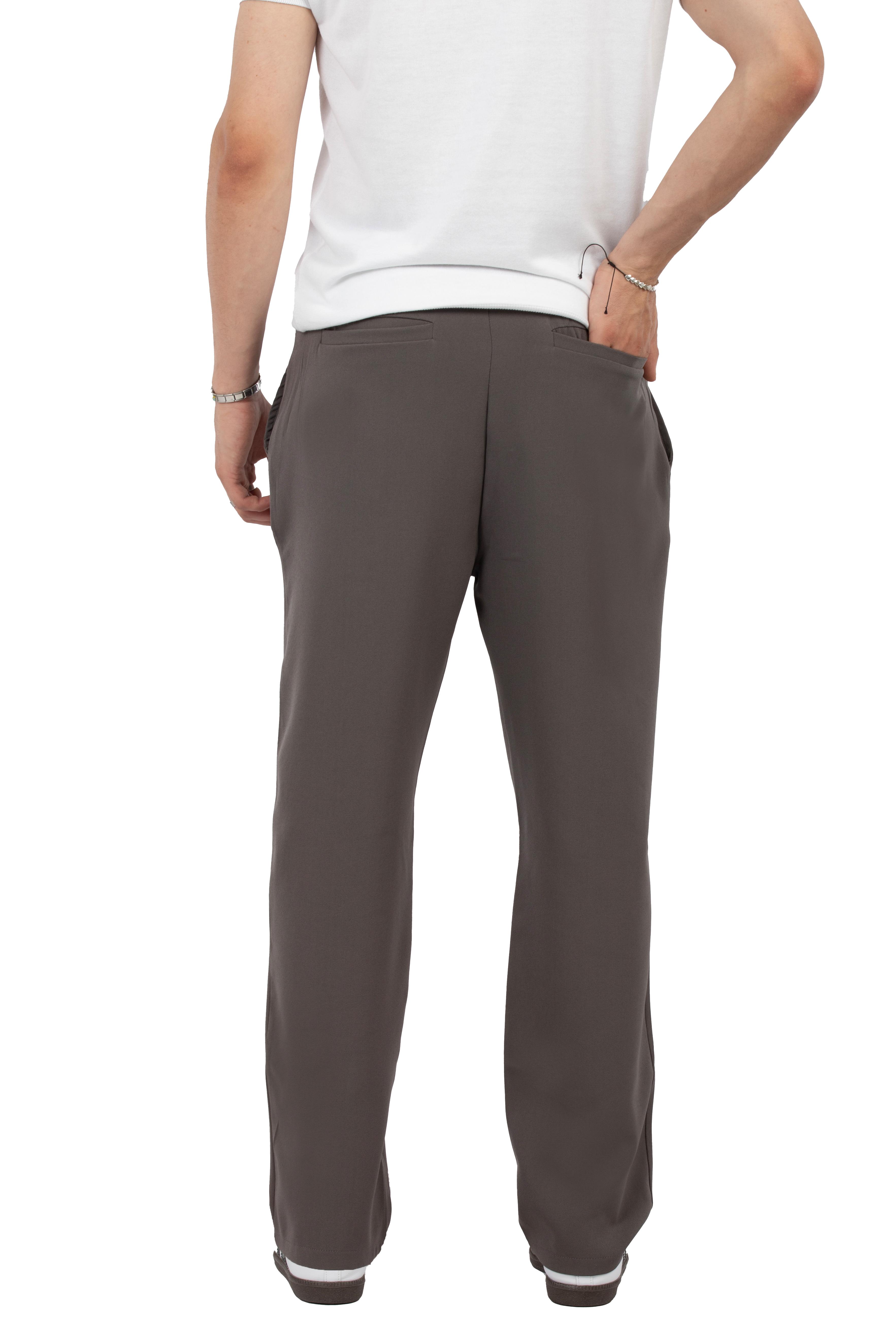Relax Fit Pileli Basic Kumaş Pantolon - Antrasit