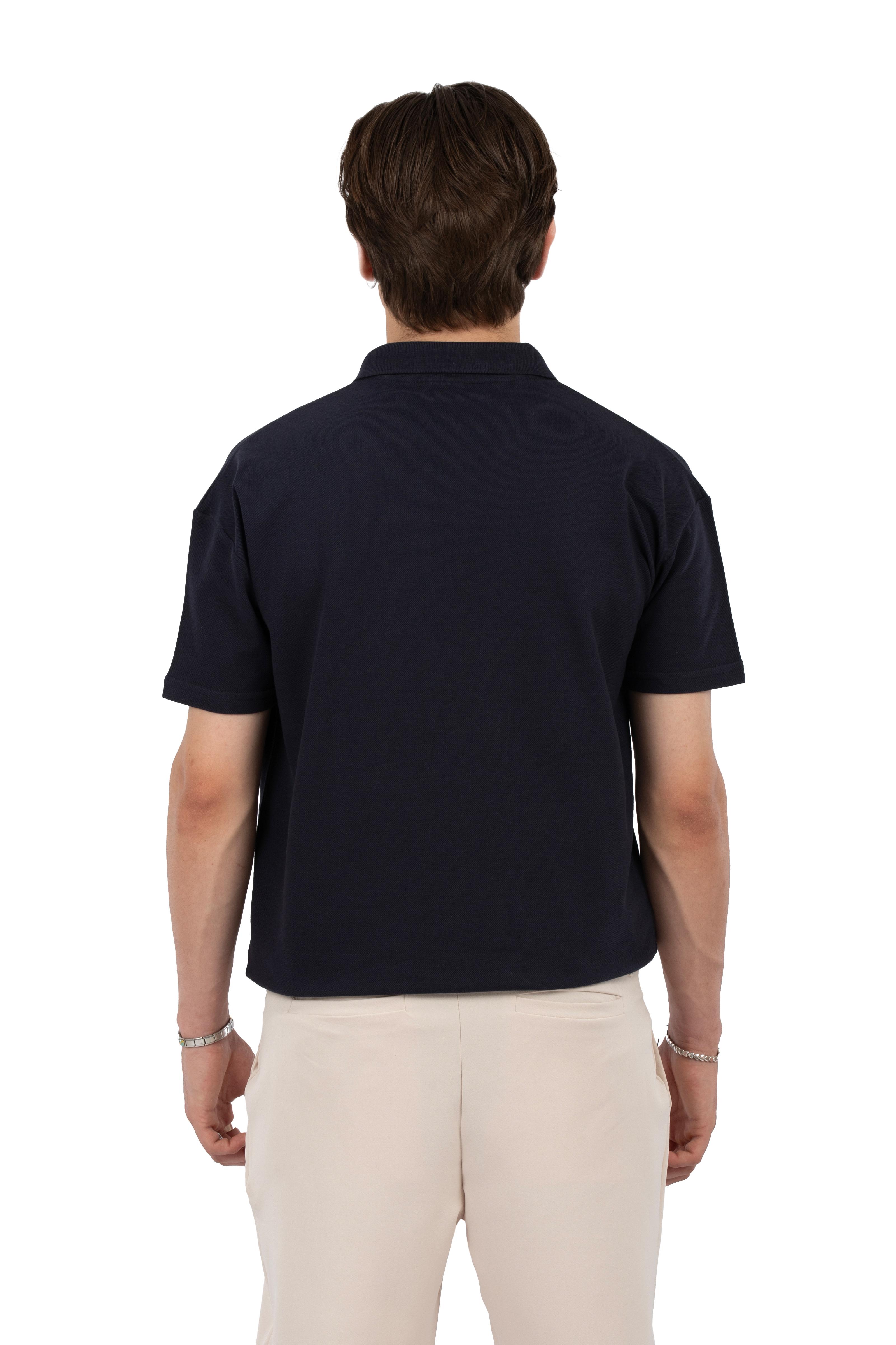 Regular Fit Basic Polo Yaka Tişört - Lacivert