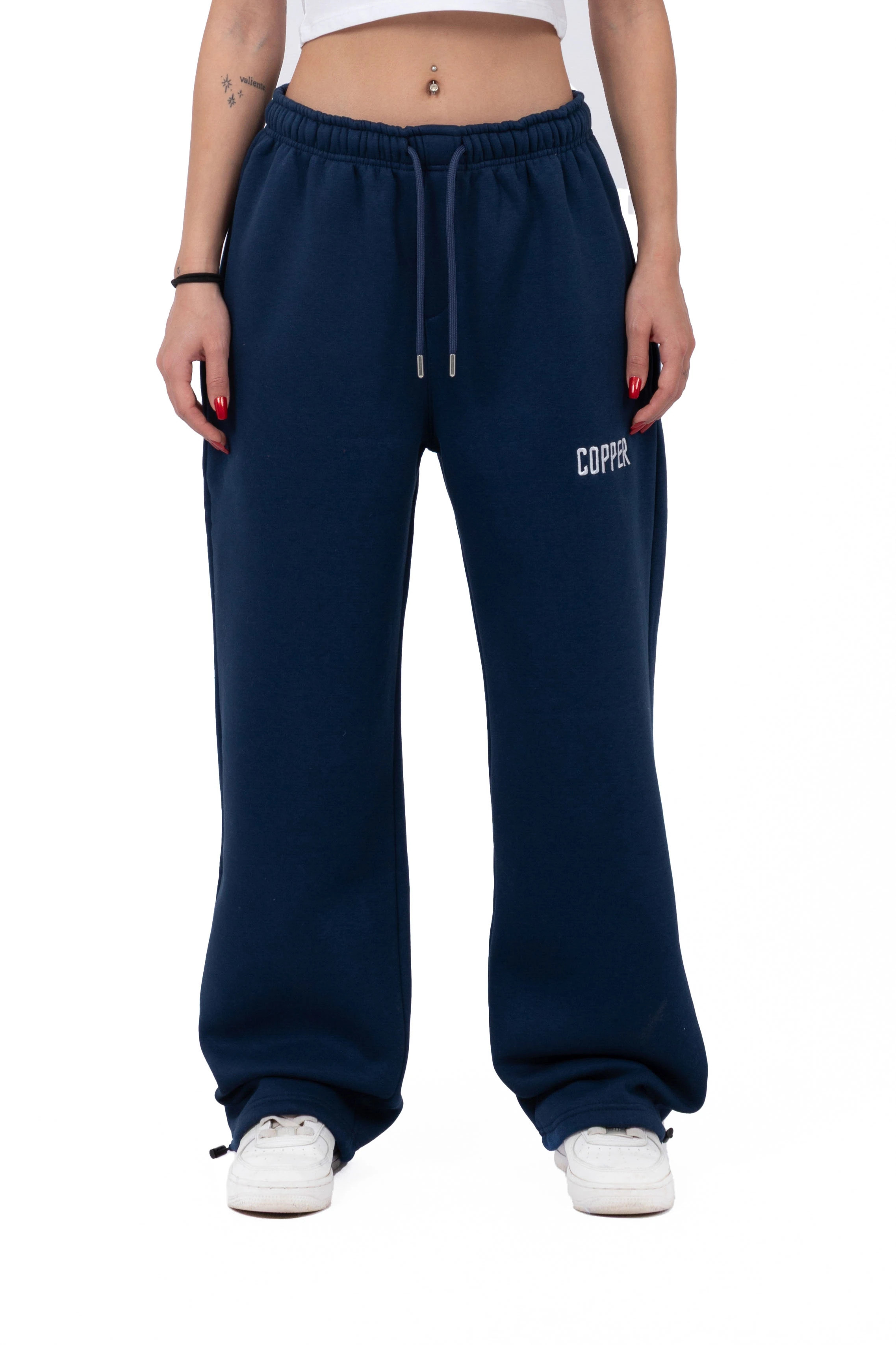 Kışlık Copper Premium Ayarlanabilir Paça Eşofman Altı - Lacivert