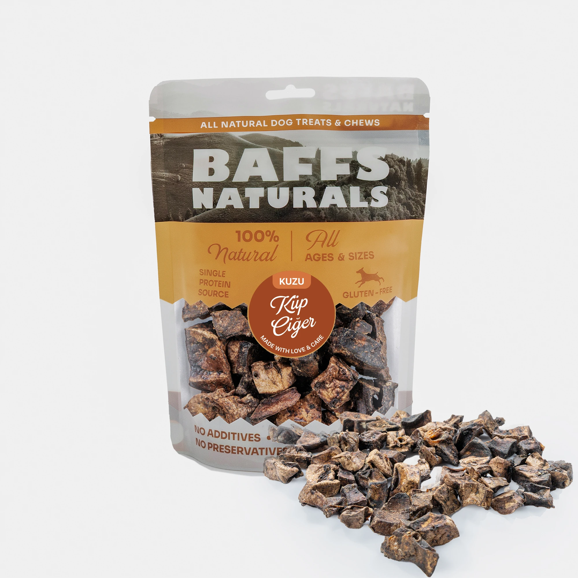 Kuzu Küp Ciğer %100 Doğal Köpek Ödül Maması 100 gr
