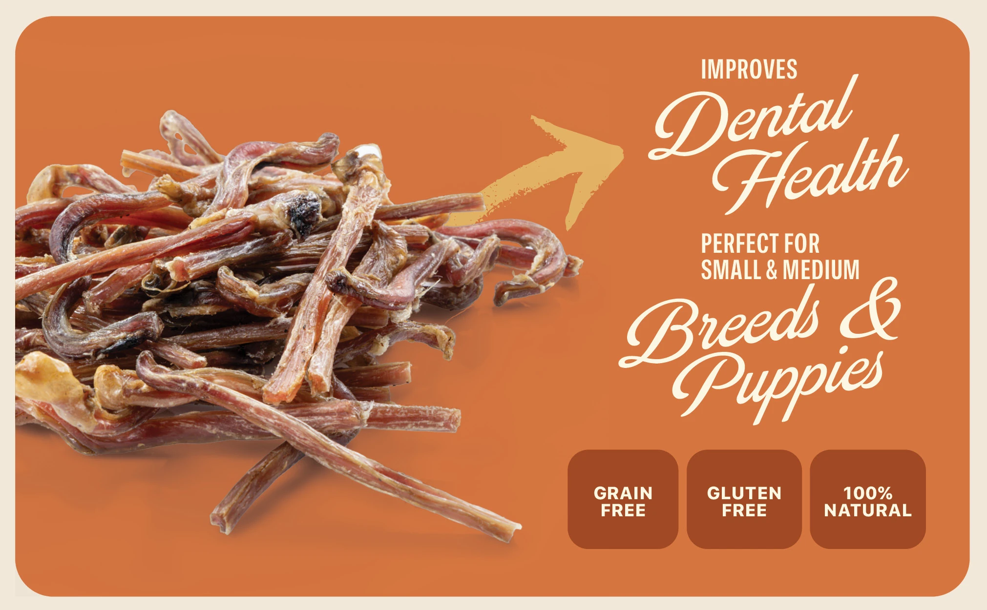 Lamb Pizzle Sticks for Dogs - 100% Natural Chews Dog Treats for All Ages & Sizes 8oz