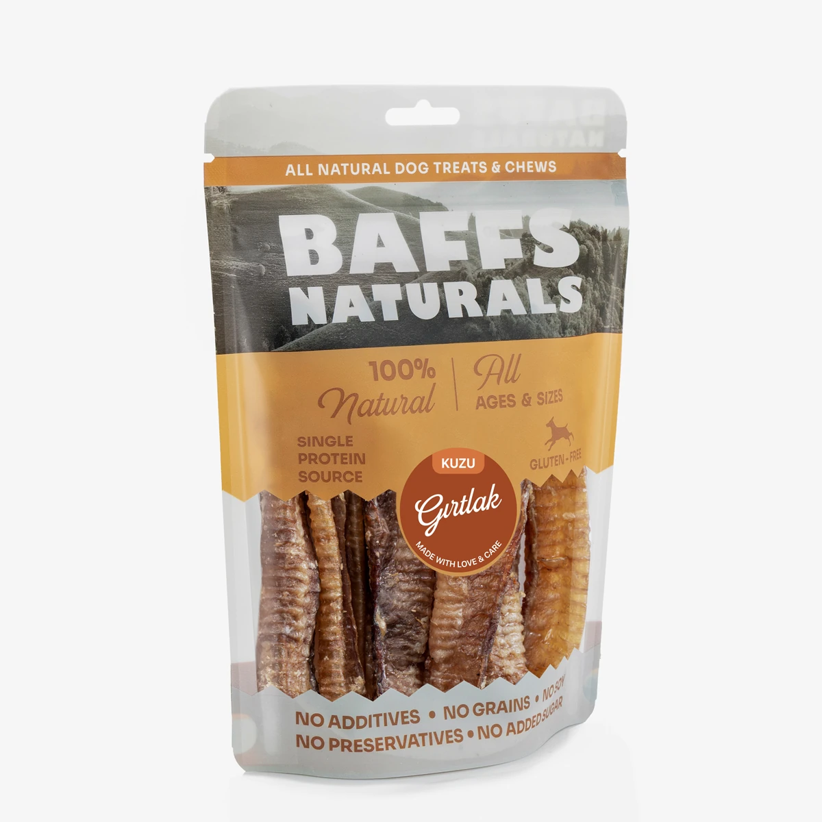 Kuzu Gırtlak %100 Doğal Çiğnemelik Köpek Ödül Maması 100 gr