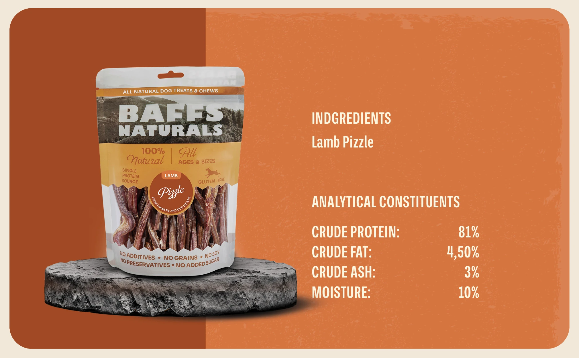 Lamb Pizzle Sticks for Dogs - 100% Natural Chews Dog Treats for All Ages & Sizes 8oz