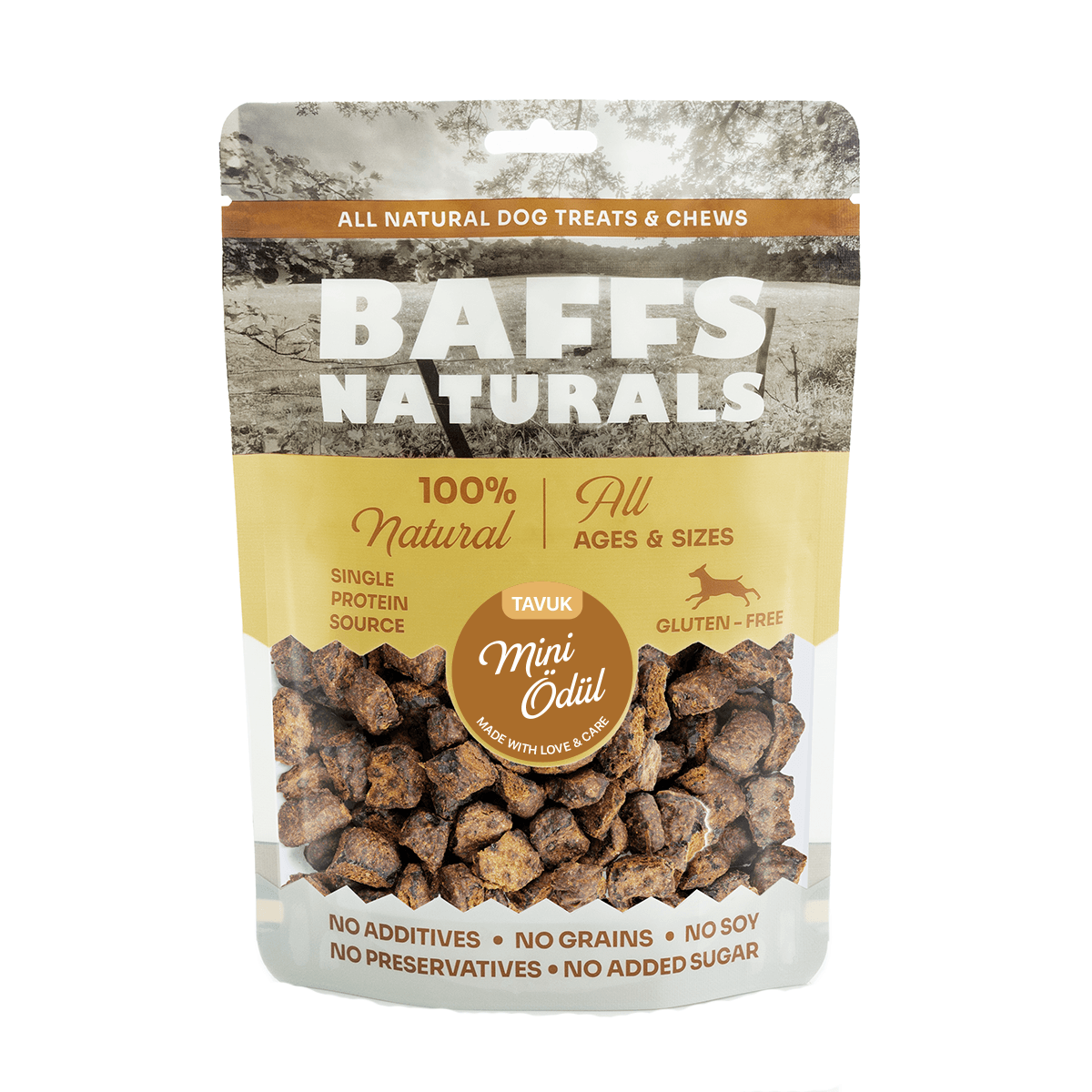 Tavuk Mini Ödül %100 Doğal Köpek Ödül Maması 100 gr