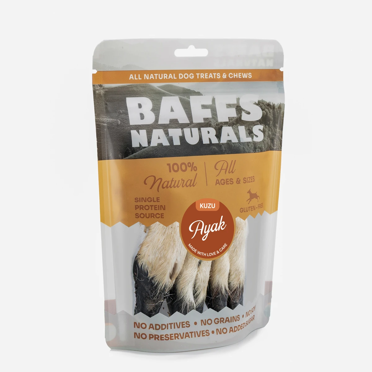 Kuzu Ayak %100 Doğal Çiğnemelik Köpek Ödül Maması 100 gr