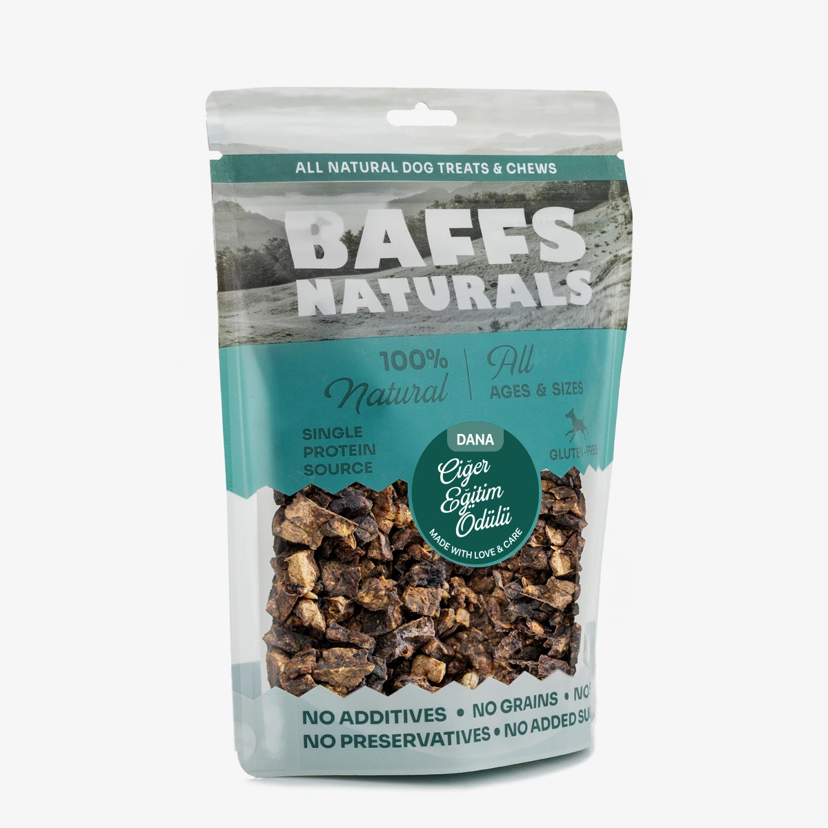 Dana Mini Ciğer Eğitim Ödülü %100 Doğal Köpek Ödül Maması 100 gr