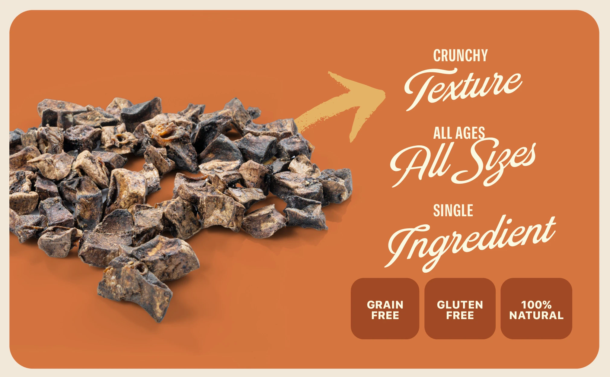 Lamb Lung Cubes Dog Treats - 100% Natural Dog Treats High Protein Low Fat Healthy Snacks for Dogs 7oz