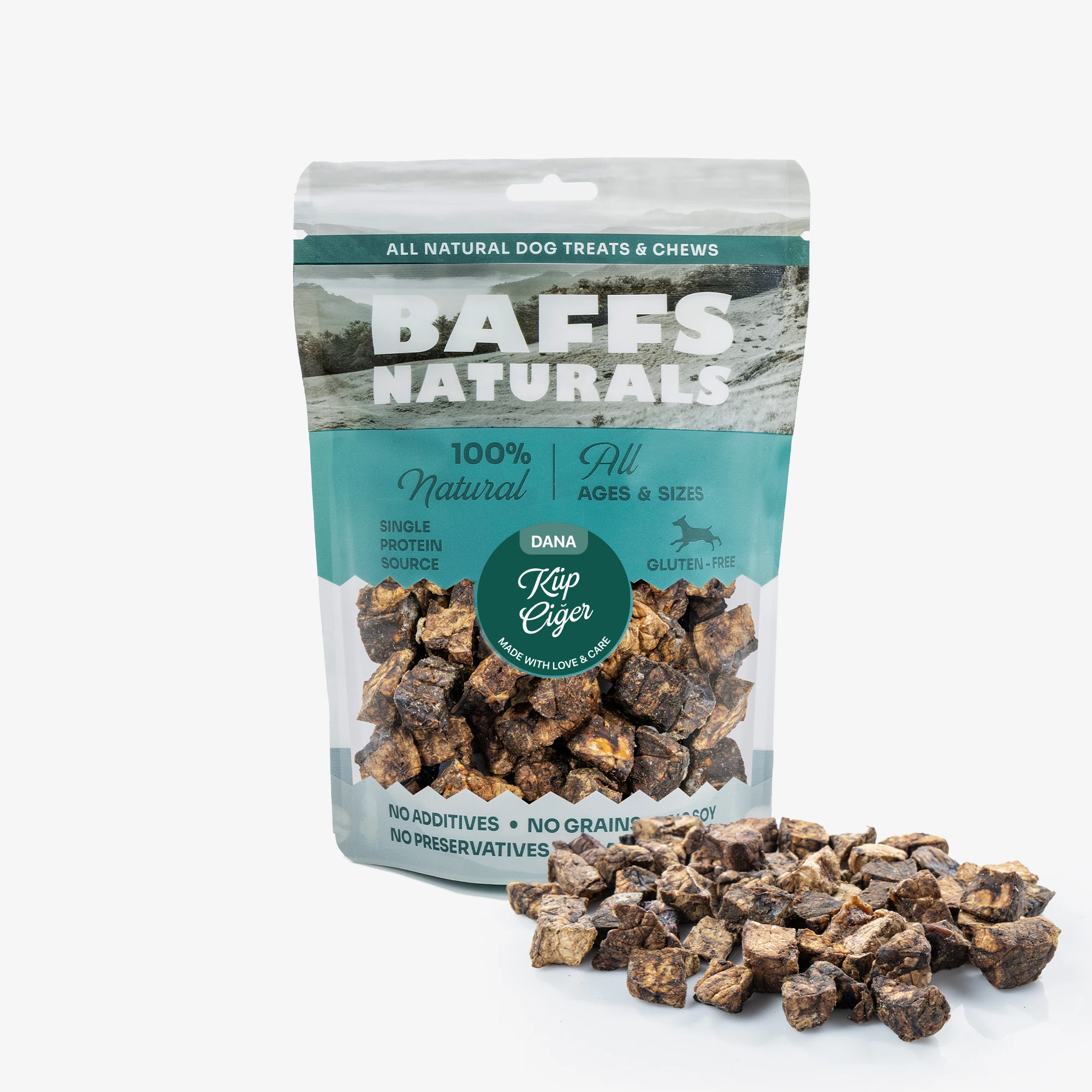 Dana Küp Ciğer %100 Doğal Köpek Ödül Maması 100 gr