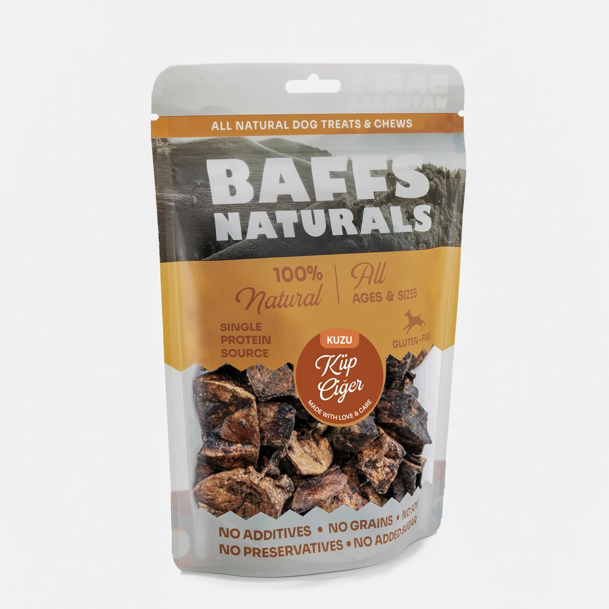 Kuzu Küp Ciğer %100 Doğal Köpek Ödül Maması 100 gr
