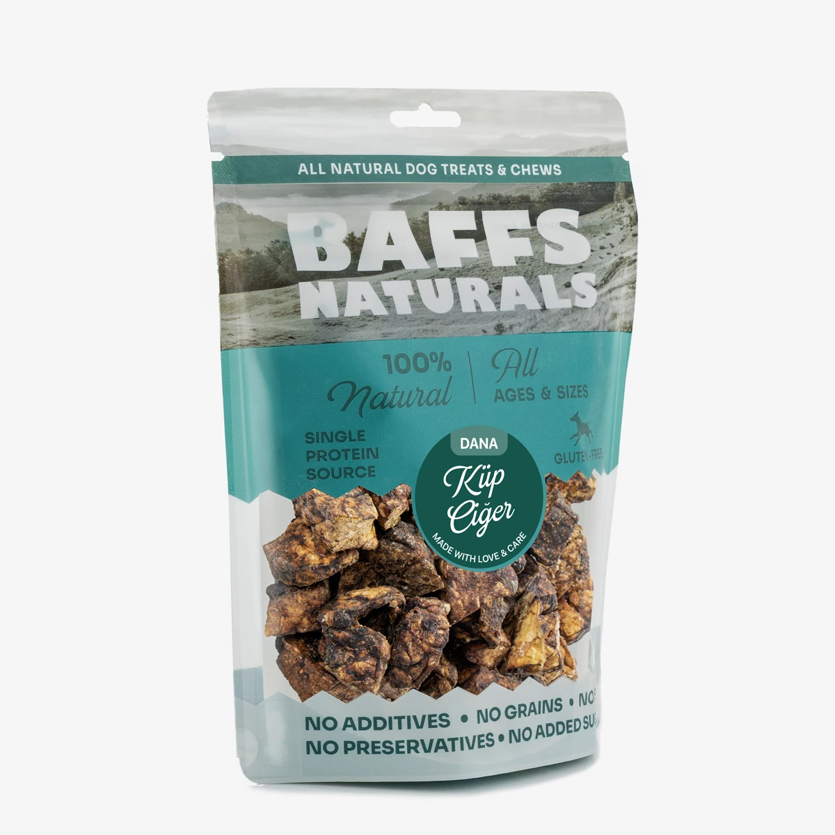 Dana Küp Ciğer %100 Doğal Köpek Ödül Maması 100 gr