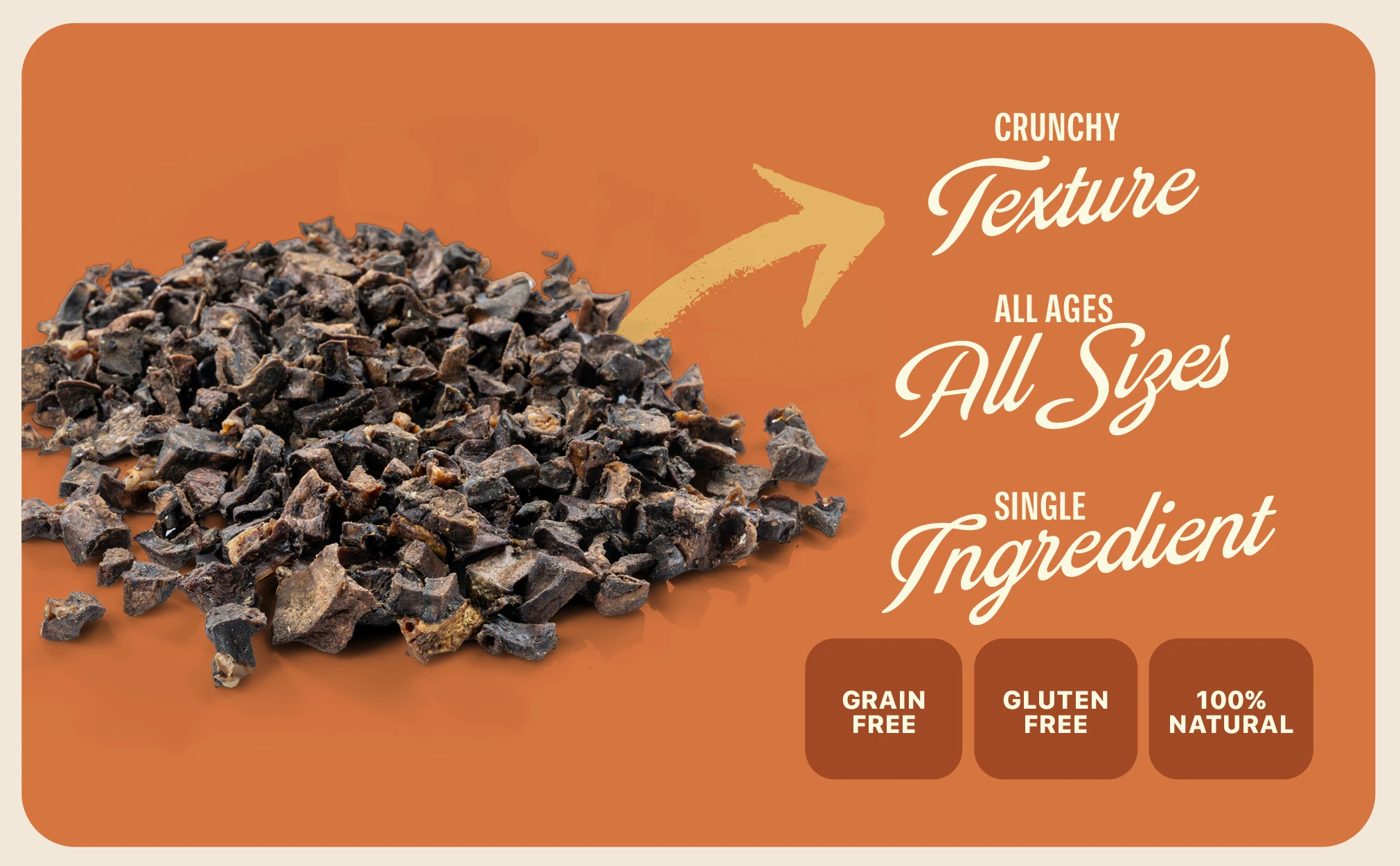 Lamb Lung Training Bites for Dogs - 100% Natural Dog Treats High Protein Low Fat for Dogs 7oz