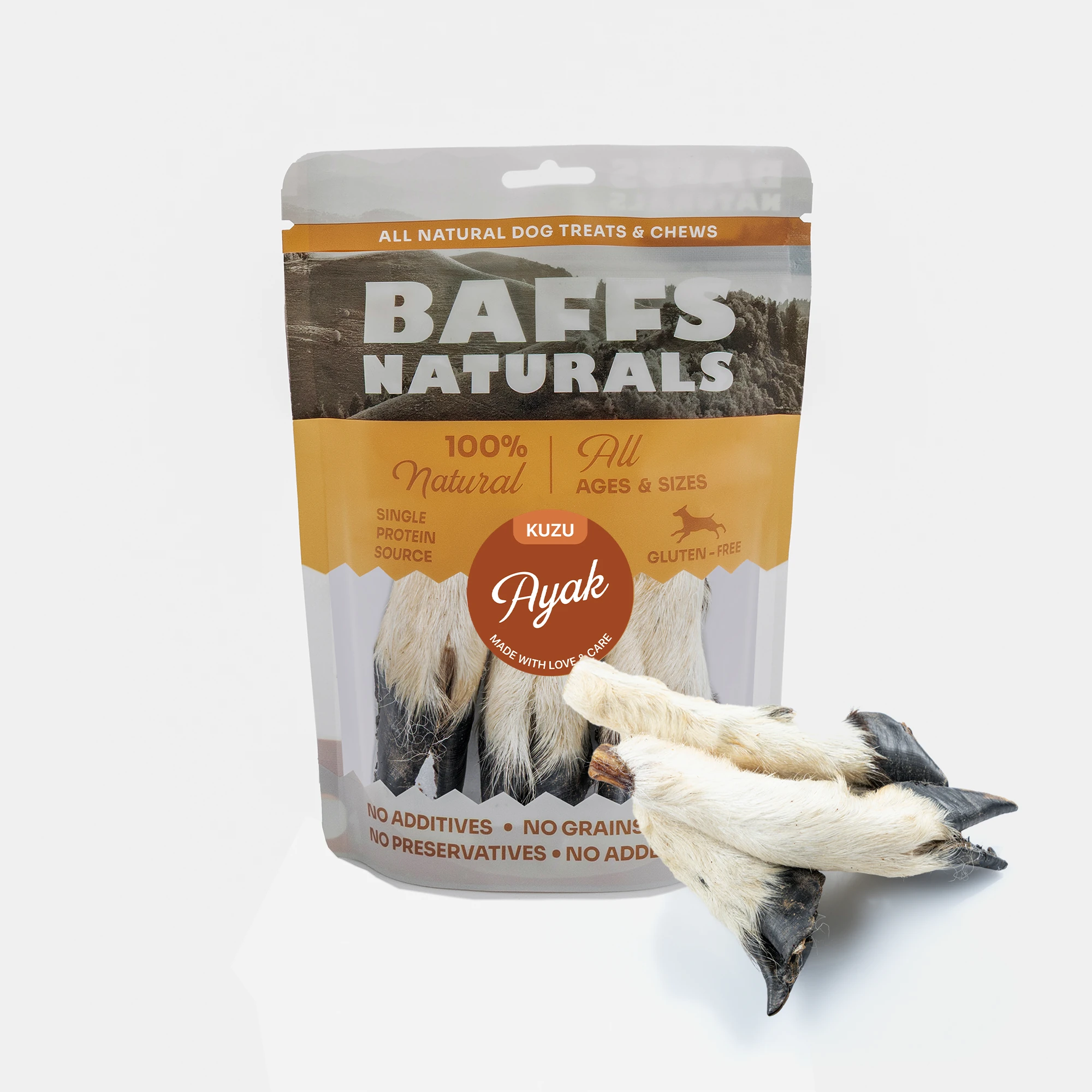 Kuzu Ayak %100 Doğal Çiğnemelik Köpek Ödül Maması 100 gr