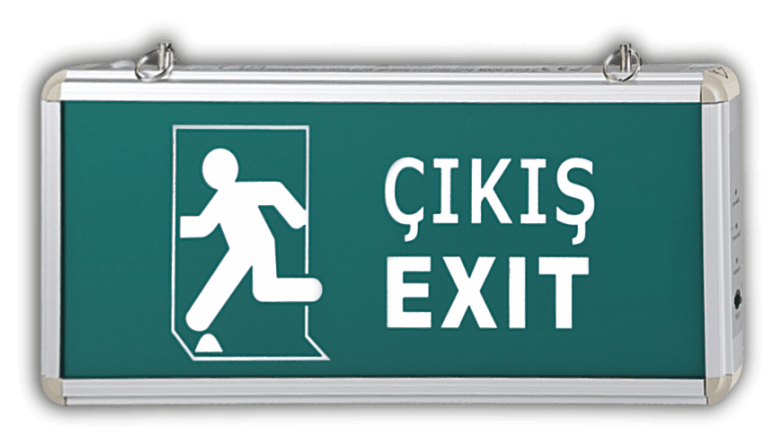CT-9166 ÇIKIŞ EXIT TABELASI 3W LEDLİ
