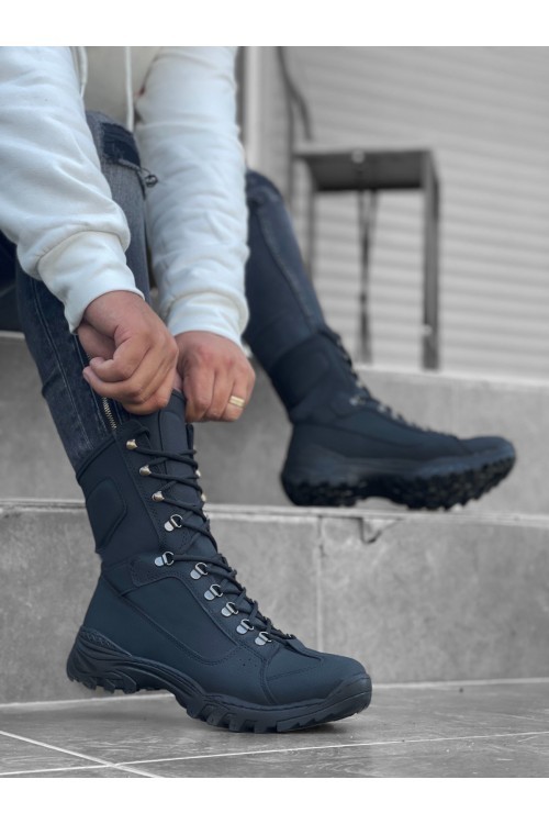 nubuck black boots