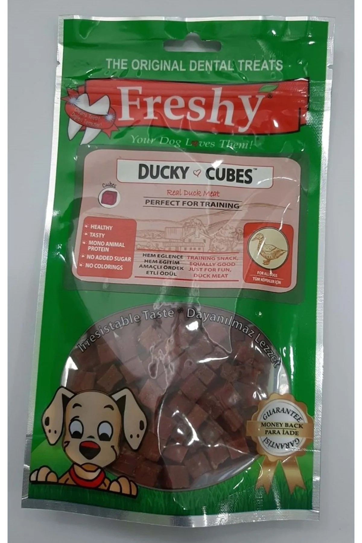 Freshy Ducky Cubes Taze Ördek Etinden Küp Ödül Maması