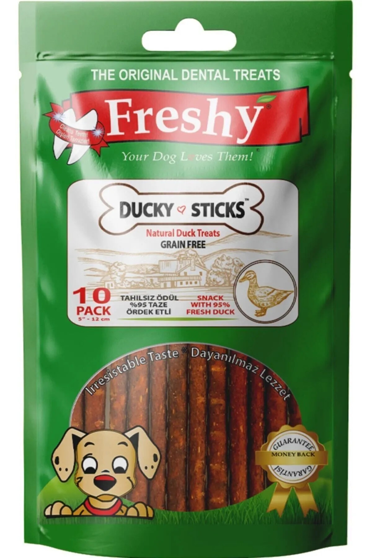 Freshy Ducky Sticks - Ördek Eti Çubukları - 10'lu Paket