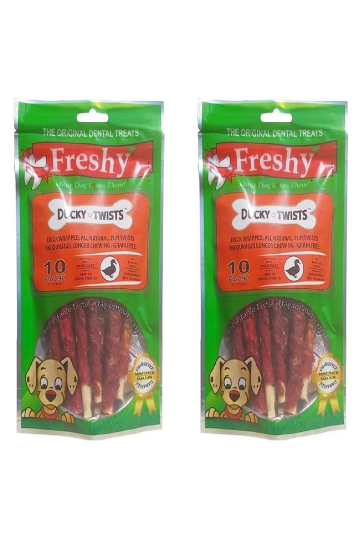 Freshy Ducky Twists Ördekli Köpek Ödül Maması 2 X 90 Gr. (2 Adet)