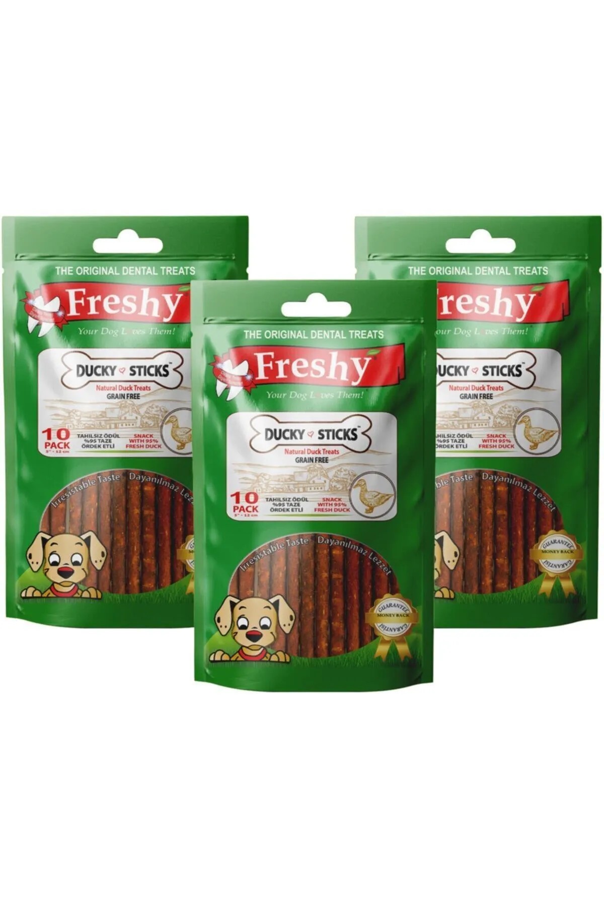 Freshy Ducky Sticks - Tahılsız Ördek Eti Çubukları - 30'luk Aylık Paket