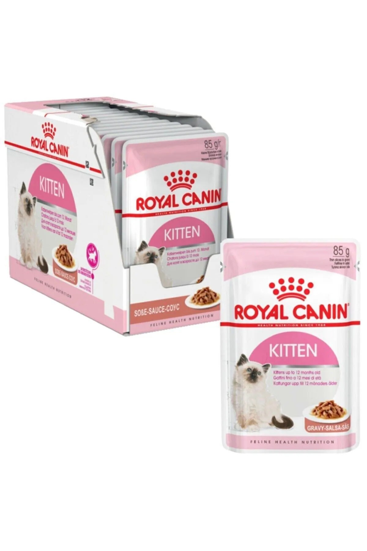 Royal Canin Kıtten Gravy Soslu Pouch-yavru Kedi Yaş Mama 12 Adet X 85 Gr