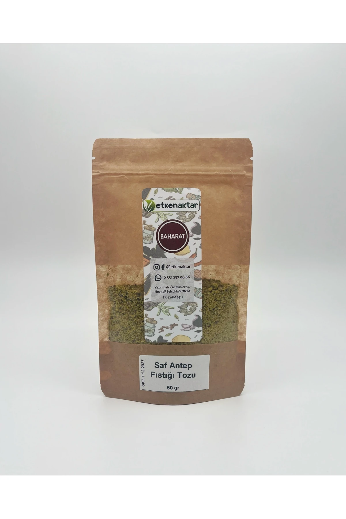 Antep Fıstığı Toz Orijinal 50gr