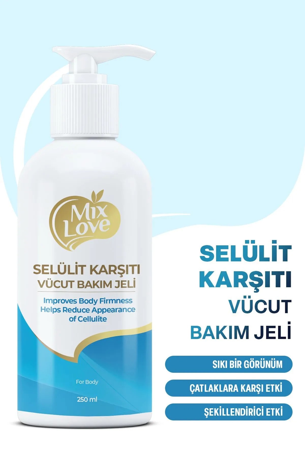 Sıkılaştırıcı, Selülit ve Çatlak Giderici Vücut Şekillendirici Jel 250ml