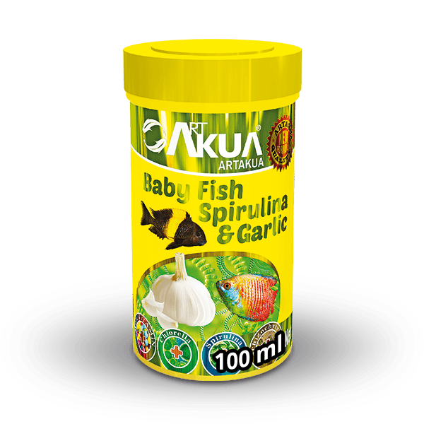 BABY FISH SPIRULINA GARLIC 40 GR