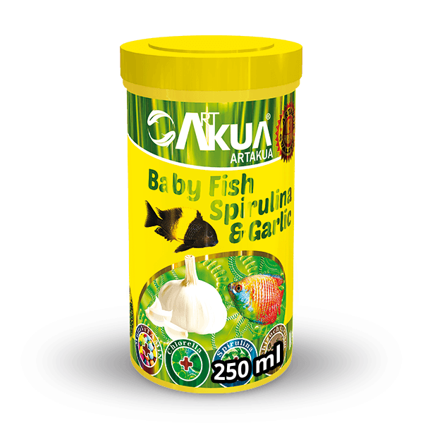 BABY FISH SPIRULINA GARLIC 100 GR