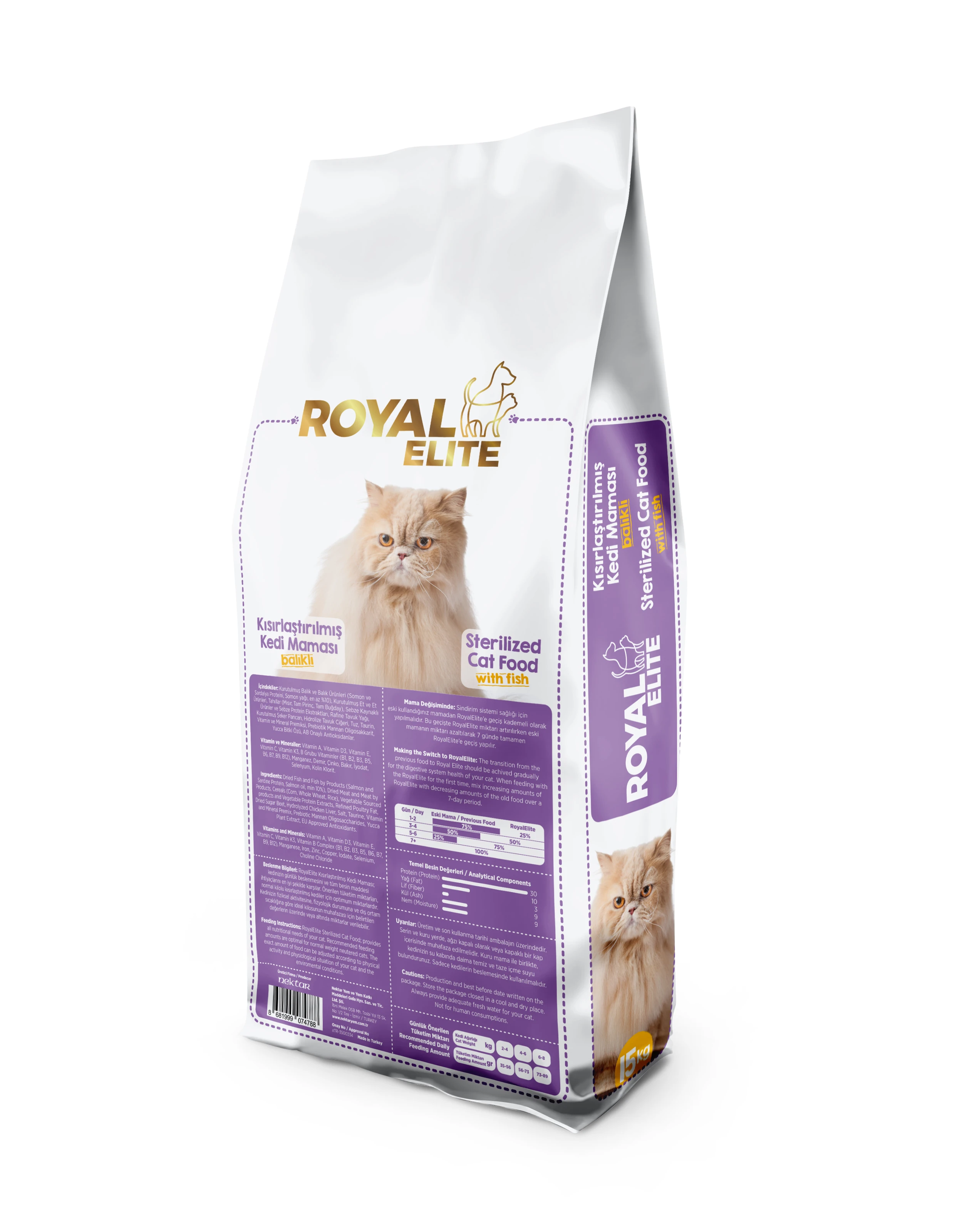 Royal Elite Kısırlaştırılmış Yetişkin Kedi Maması 15 Kg