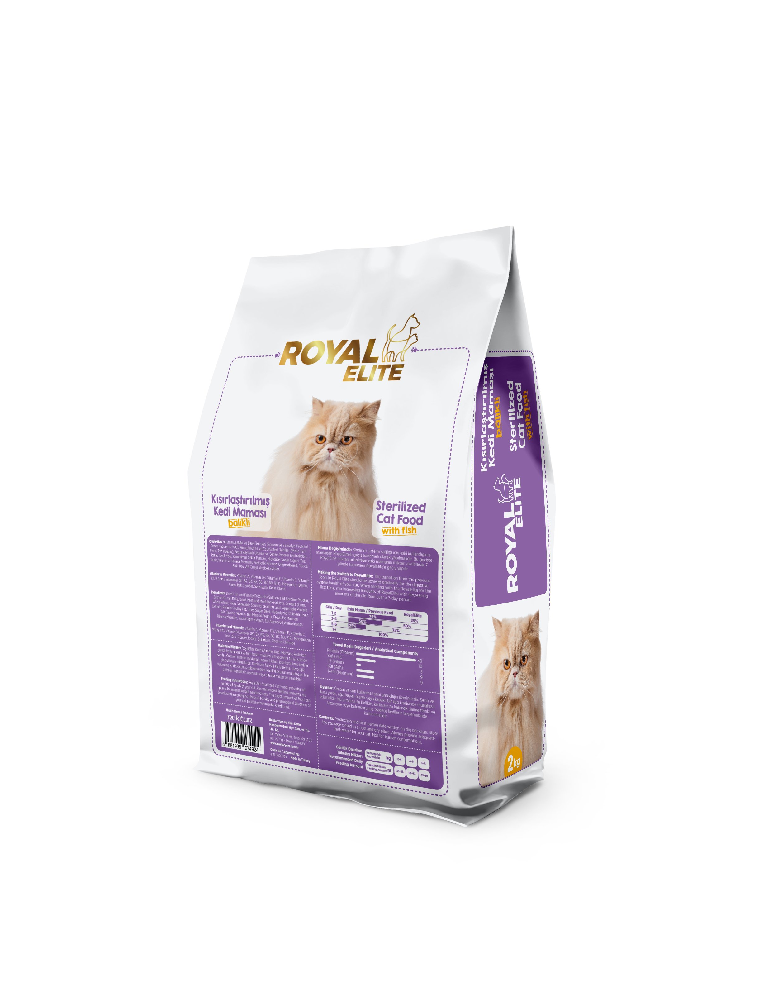 Royal Elite Kısırlaştırılmış Kedi Maması 2 Kg