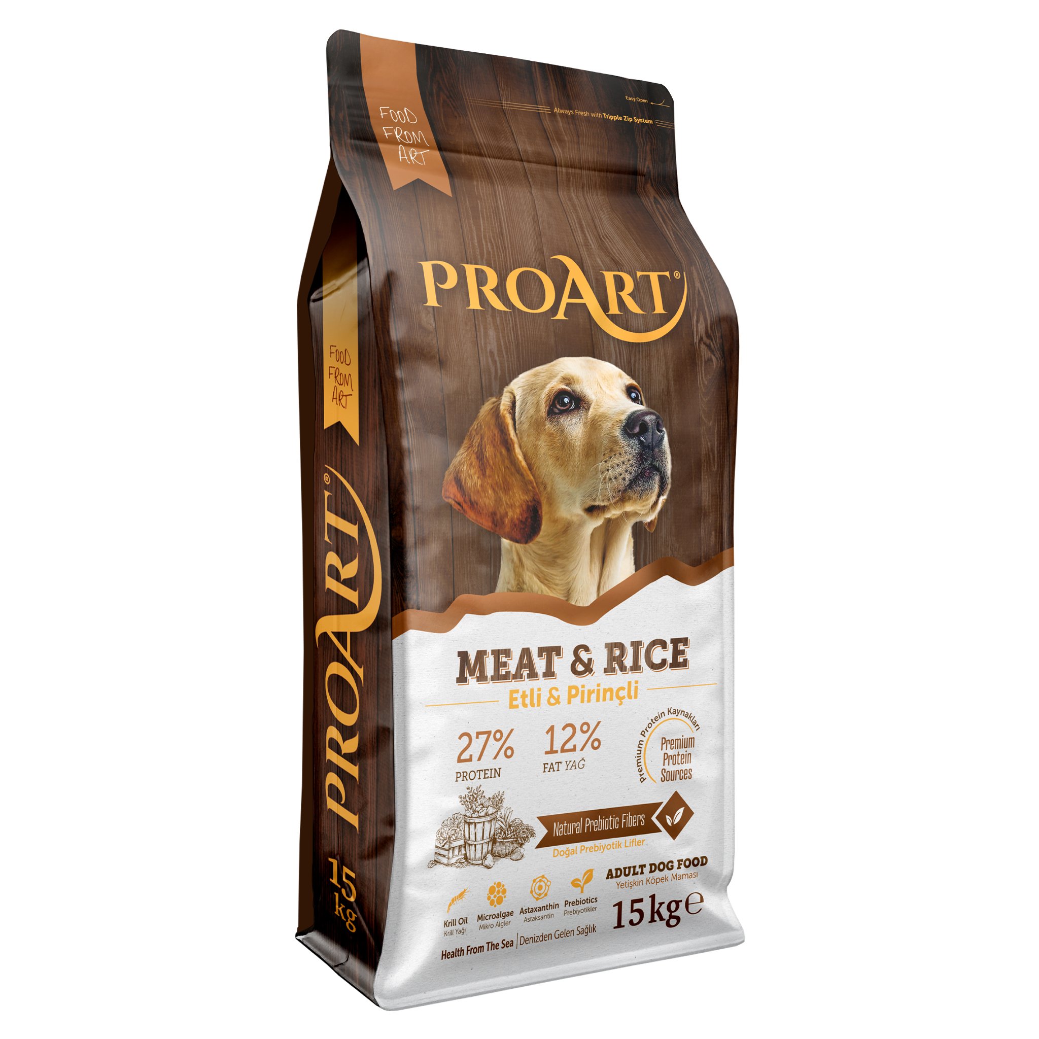 Proart Süper Premium Etli & Pirinçli Yetişkin Köpek Maması 15 Kg